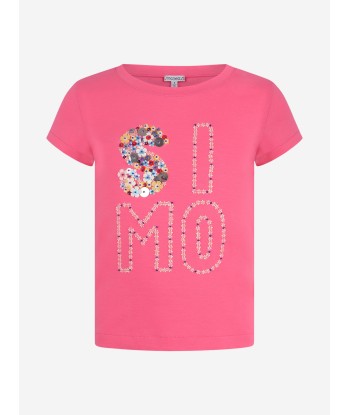 Simonetta Girls Sequinned Logo Top offre 