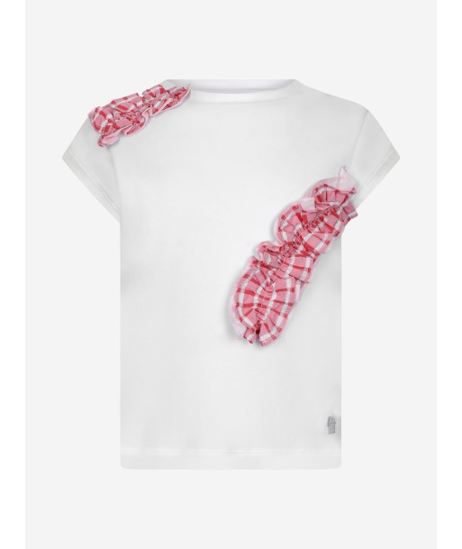 Simonetta Girls Top - & Red RuffCotton Top sur le site 