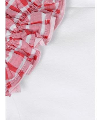 Simonetta Girls Top - & Red RuffCotton Top sur le site 