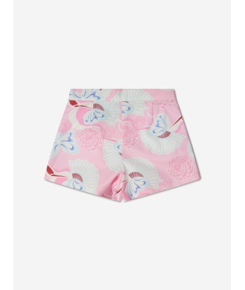 Simonetta Girls Cotton Floral Fan Print Shorts du meilleur 