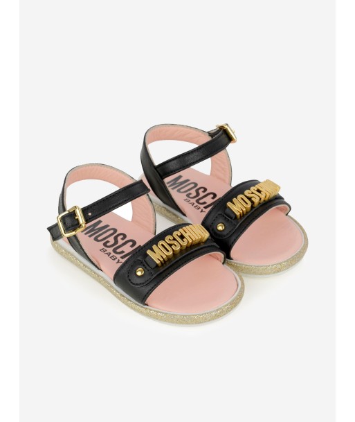 Moschino Girls Sandals - Leather Logo Sandals en ligne des produits 