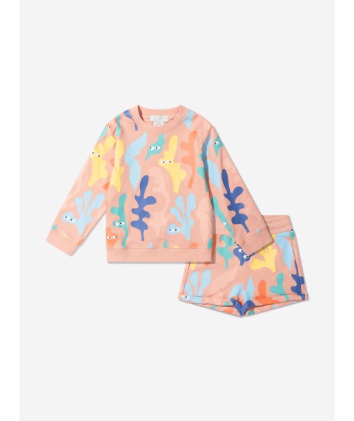 Stella McCartney Girls Cotton Fleece Shorts Set offre 