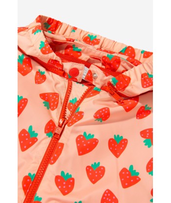 Stella McCartney Girls Strawberry Print Showerproof Jacket d'Europe débarque