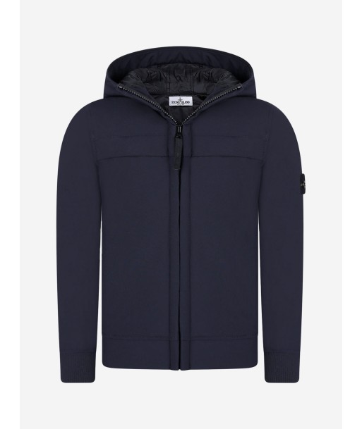 Stone Island Boys Blue Zip Up Jacket Les êtres humains sont 