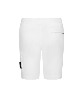 Stone Island Boys Shorts - Cotton Fleece Shorts brillant des détails fins