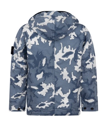 Stone Island Junior Boys Jacket - Camouflage Jacket le des métaux précieux