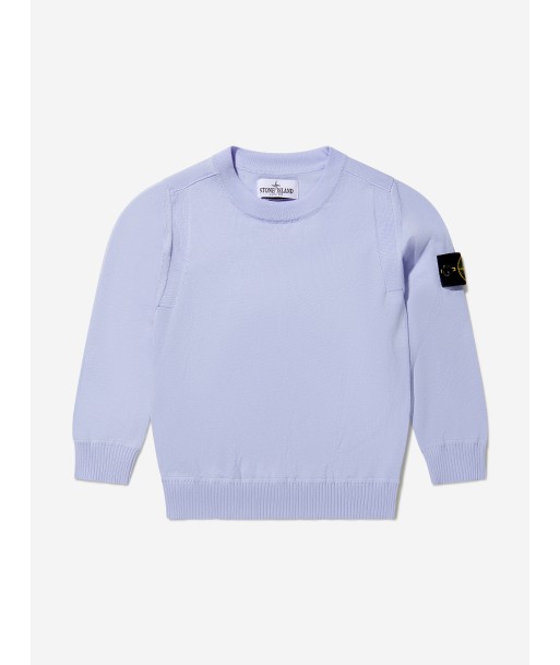 Stone Island Junior Boys Cotton Knitted Crew Neck Sweater en ligne