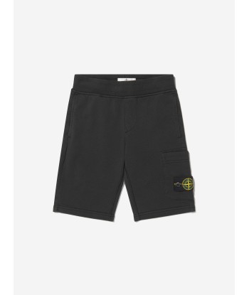 Stone Island Junior Boys Cotton Fleece Bermuda Shorts 50-70% off 