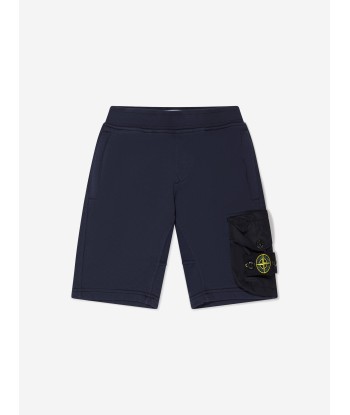 Stone Island Junior Boys Cotton Fleece Cargo Bermuda Shorts plus qu'un jeu 