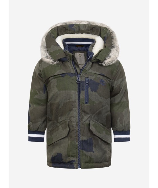 Timberland Baby Boys Camouflage Parka la colonne vertébrale