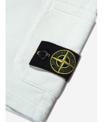 Stone Island Junior Boys Cotton Fleece Bermuda Shorts Faites des économies