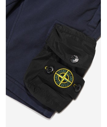 Stone Island Junior Boys Cotton Fleece Cargo Bermuda Shorts plus qu'un jeu 