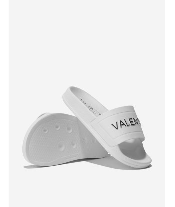 Valentino Unisex PVC Logo Sliders ou a consommer sur place