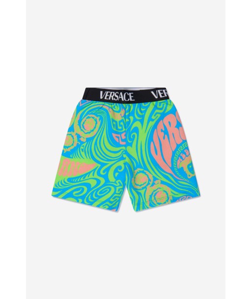 Versace Boys Cotton Medusa Music Print Shorts À commander