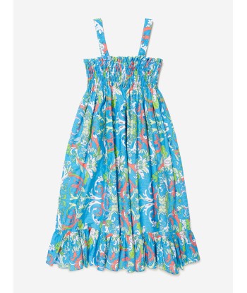 Versace Girls Cotton Poplin Baroccofest Print Dress chez Cornerstreet bien 