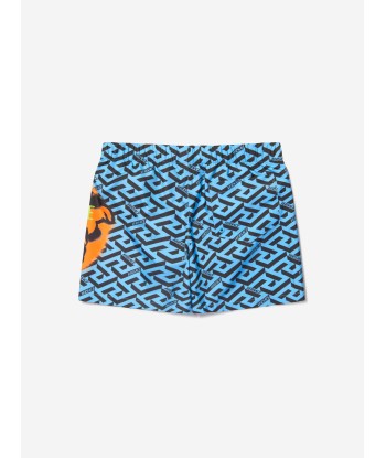 Versace Boys Smiley Medusa Logo Swim Shorts meilleur choix