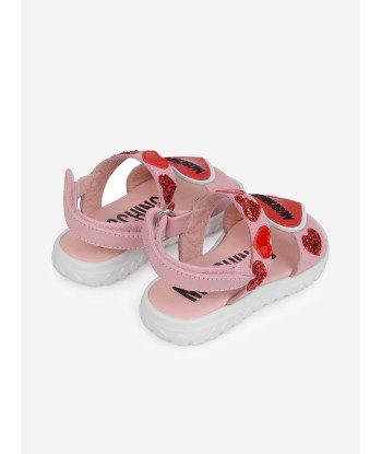 Moschino Girls Sandals - & Red Glitter Heart Sandals pour bénéficier 