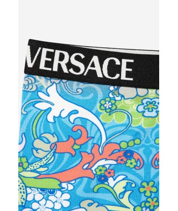 Versace Girls Cotton Jersey Baroccofest Print Leggings outlet