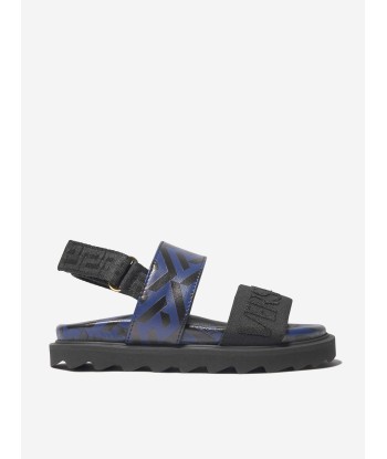 Versace Boys Leather La Greca Signature Print Sandals 2 - 3 jours ouvrés.