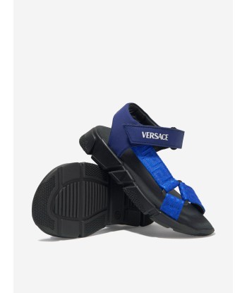 Versace Boys Neoprene Greca Strap Sandals Faites des économies