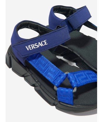 Versace Boys Neoprene Greca Strap Sandals Faites des économies