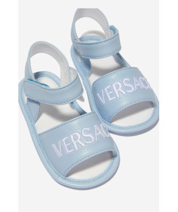 Versace Baby Unisex Leather Embroidered Logo Pre-Walker Sandals Comment ça marche