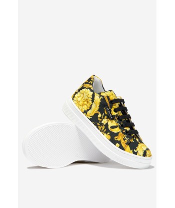 Versace Unisex Barocco Print Lace Up Trainers l'évolution des habitudes 