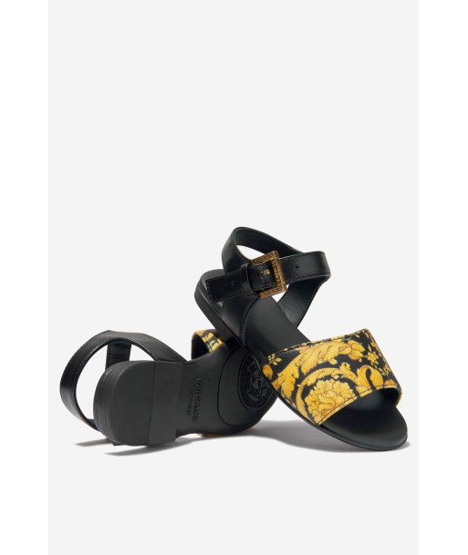 Versace Girls Barocco Print Sandals solde