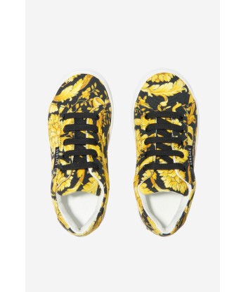 Versace Unisex Barocco Print Lace Up Trainers l'évolution des habitudes 