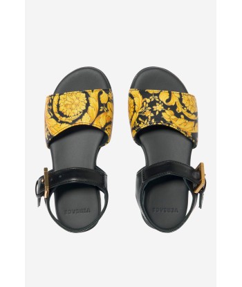 Versace Girls Barocco Print Sandals solde