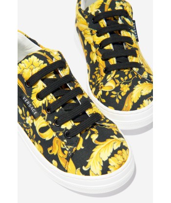 Versace Unisex Barocco Print Lace Up Trainers l'évolution des habitudes 