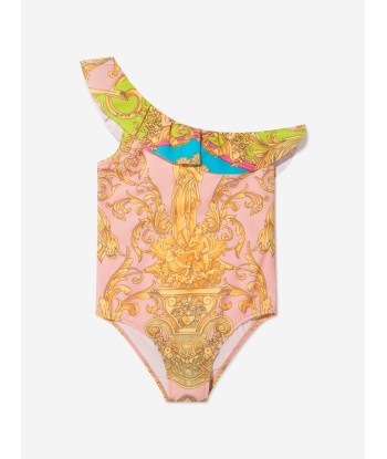 Versace Girls Barocco Goddess Print Swimsuit pour bénéficier 