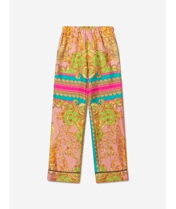 Versace Girls Silk Barocco Goddess Trousers sur le site 