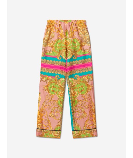 Versace Girls Silk Barocco Goddess Trousers sur le site 