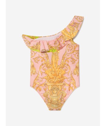 Versace Girls Barocco Goddess Print Swimsuit pour bénéficier 