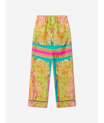 Versace Girls Silk Barocco Goddess Trousers sur le site 