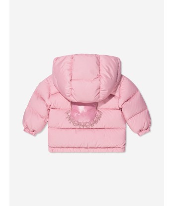 Moncler Enfant Baby Girls Down Padded Ebre Jacket in Pink Dans la société mordern