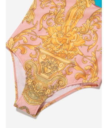 Versace Girls Barocco Goddess Print Swimsuit pour bénéficier 