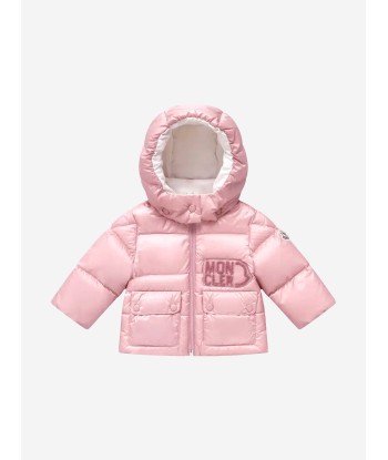 Moncler Enfant Baby Girls Down Padded Abbaye Jacket in Pink à prix réduit toute l'année