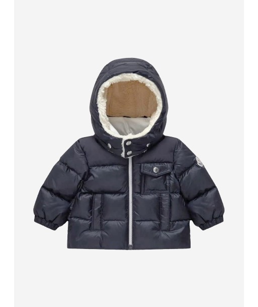 Moncler Enfant Baby Boys Down Padded Eduard Jacket in Navy de technologie