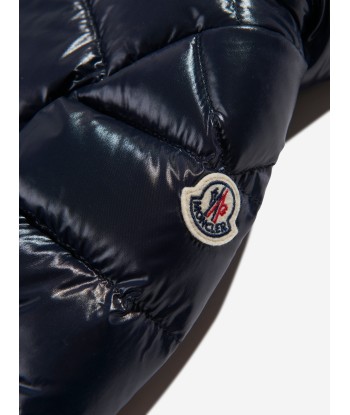 Moncler Enfant Baby Down Padded Aslan Jacket in Navy ouvre sa boutique