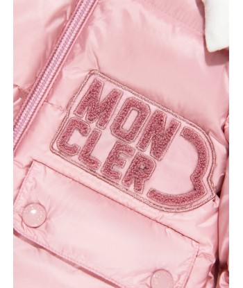 Moncler Enfant Baby Girls Down Padded Abbaye Jacket in Pink à prix réduit toute l'année