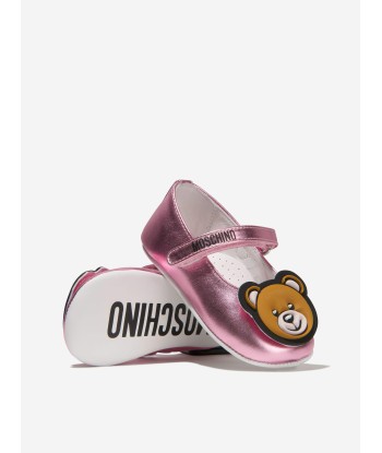 Moschino Baby Girls Leather Teddy Bear Pre-Walker Shoes acheter en ligne