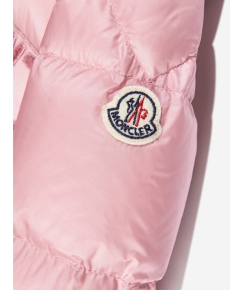 Moncler Enfant Baby Girls Down Padded Abbaye Jacket in Pink à prix réduit toute l'année