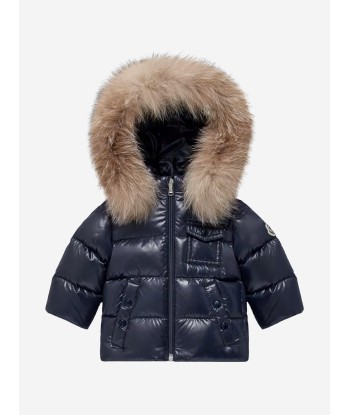 Moncler Enfant Baby Down Padded K2 Jacket in Navy les ligaments