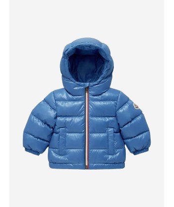 Moncler Enfant Baby Boys Down Padded New Aubert Jacket in Blue sélection de produits