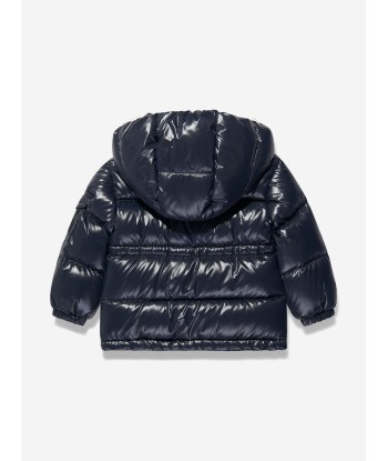 Moncler Enfant Baby Girls Down Padded Maire Jacket in Navy l'évolution des habitudes 