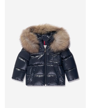 Moncler Enfant Baby Down Padded K2 Jacket in Navy les ligaments