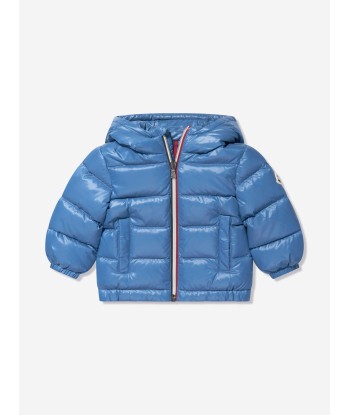 Moncler Enfant Baby Boys Down Padded New Aubert Jacket in Blue sélection de produits