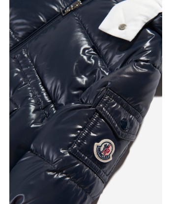 Moncler Enfant Baby Girls Down Padded Maire Jacket in Navy l'évolution des habitudes 